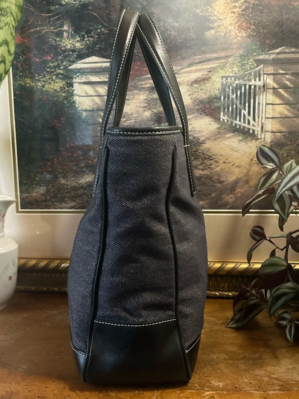 Vintage Coach Y2K Denim Small Tote - Picture 5 of 16